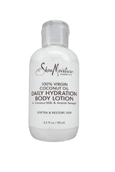 SheaMoisture 100% Virgin Coconut Oil Daily Hydration Body Lotion 3.2 Fl Oz (Pack of 1)