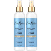 Shea Moisture Leave-In Conditioner, Multi-Action Spray 2-Pack, Manuka Honey & Yogurt Hydrate & Repair for Dry, Damaged Hair, 8 Oz Ea
