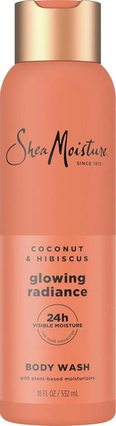Shea Moisture Coconut Hibiscus Body Wash Glowing Radiance Glowing 18 oz
