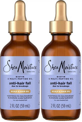 SheaMoisture Scalp & Hair Oil, Anti-Hair Fall for Healthy Looking and Moisturized Scalp, with Biotin & Multi-Peptide ScalpBoost Technology, 2 oz,(Pack of 2)