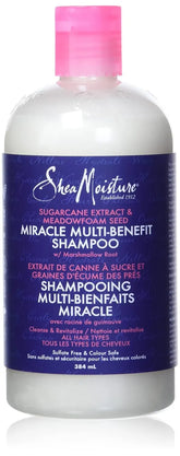 SheaMoisture Silicone Free Shampoo for Dry Hair Sugarcane Extract and Meadowfoam Paraben Free Shampoo 13 oz