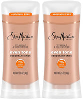 SheaMoisture Deodorant Stick for 72h Odor Control Fresh Aluminum Free 2.6 oz, (Pack of 2)