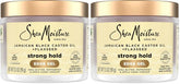 SheaMoisture Edge Control Strong Hold Gel+Flaxseed Jamaican Black Castor Oil Keeps Edges in Place,No Flakes,Infused With Hydrolyzed Corn Starch,Glycerin,Indulgent Scent ParabenFree AntiFrizz Gel 3.5oz