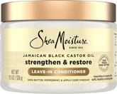 Shea Moisture Jamaican Black Castor Oil Leave In Conditioner 100% Pure Jamaican Black Castor Oil For Damaged Hair to Soften and Detangle Hair 11.5 oz (Pack of 12)