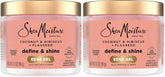SheaMoisture Define&Shine Edge Gel + Flaxseed Coconut&Hibiscus Holds and Controls Edges All Day Infused With Glycerin,Coconut Oil and an Invigorating Sweet Scent Paraben-Free Hair 3.5 OZ,(Pack of 2)