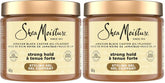 SheaMoisture Strong Hold Styling Gel+Flaxseed Jamaican Black Castor Oil Gives Controlled Style,Infused With Castor Seed Oil,SheaButter & Indulgent Scent ParabenFree AntiFrizz Hair Gel 15oz (Pack of 2)