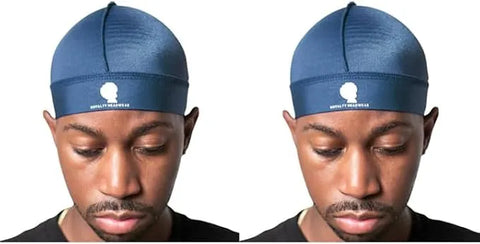 Royalty Headwear Silky Wave Cap for 360, 540 & 720 Waves, Soft Breathable Durag Skull Cap Beanie for Men