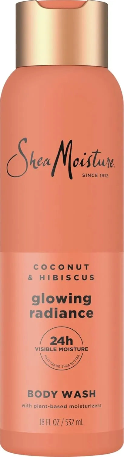 Shea Moisture Coconut Hibiscus Body Wash Glowing Radiance Glowing 18 oz