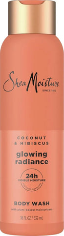Shea Moisture Coconut Hibiscus Body Wash Glowing Radiance Glowing 18 oz