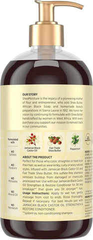 Shea Moisture Jamaican Black Castor Oil Shampoo Strengthen & Restore 24oz