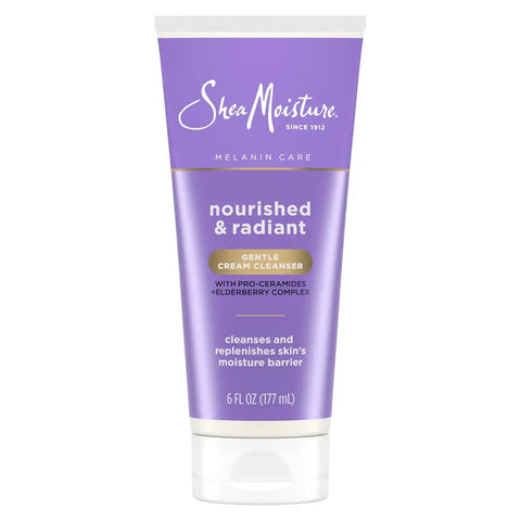 Shea Moisture Melanin Care Gentle Cream Cleanser Nourished & Radiant 6 oz