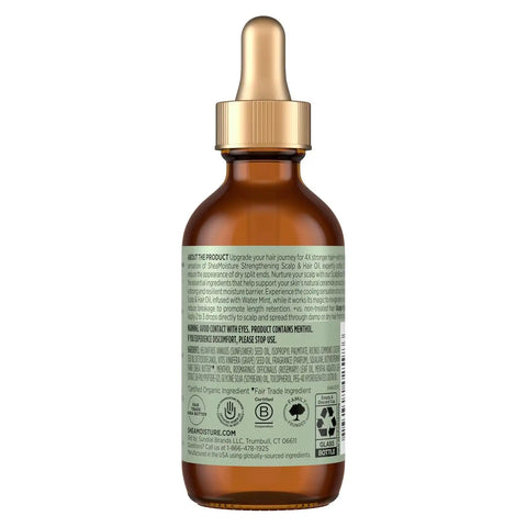 Shea Moisture Strengthening Scalp & Hair Oil Rosemary & Vegan Collagen to Protect Scalp & Strengthen Hair W/ScalpBoost Technology For A Cooling Sensation W/ScalpBoost Technology, 2 Fl Oz (Pack of 12)