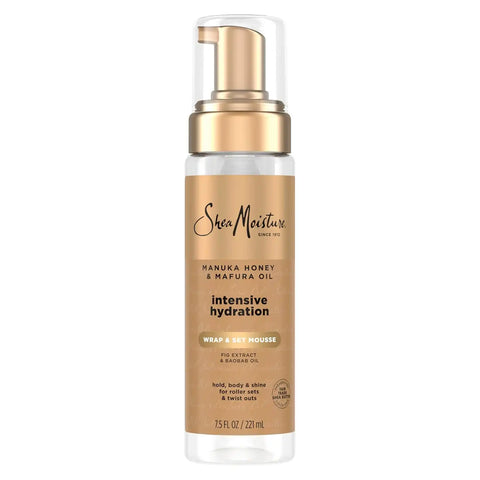 Shea Moisture Manuka Honey & Mafura Oil Wrap & Set Mousse 7.5oz