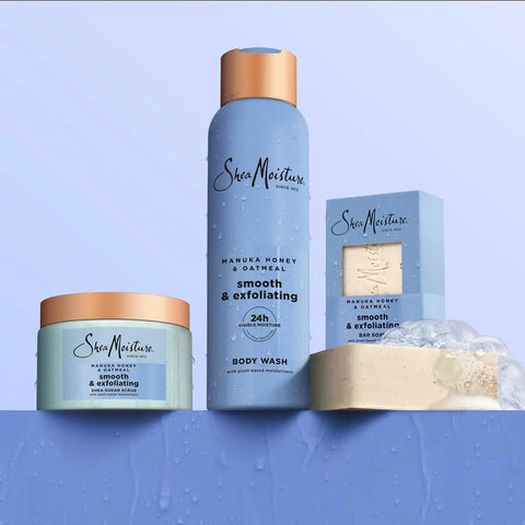 SheaMoisture Shea Sugar Body Scrub Manuka Honey Oatmeal 12 oz
