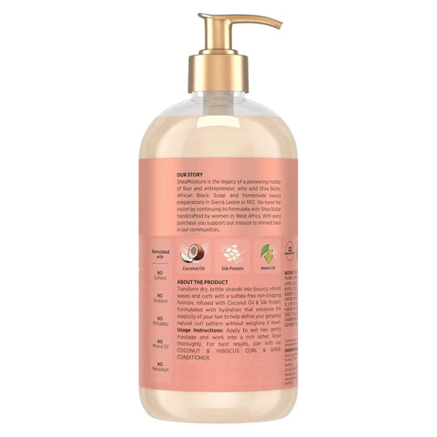 Shea Moisture Coconut & Hibiscus Shampoo for Curly Hair Hydrating 24oz