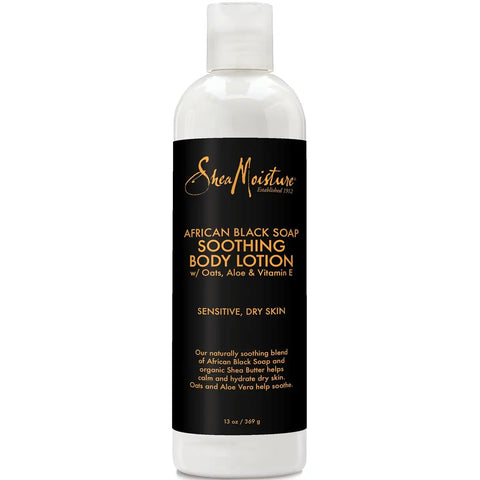 Sheamoisture Soothing Body Lotion for Troubled Skin African Black Soap Lotion with Shea Butter 13 oz