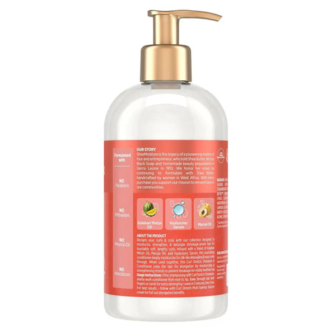 Shea Moisture Curl Stretch Conditioner Kalahari Melon Oil Infused with Hyaluronic Serum, Hydration Hero Deeply Moisturizes and Repairs Damage, for Easy Detangling and Styling, 13 Fl Oz (Pack of 12)