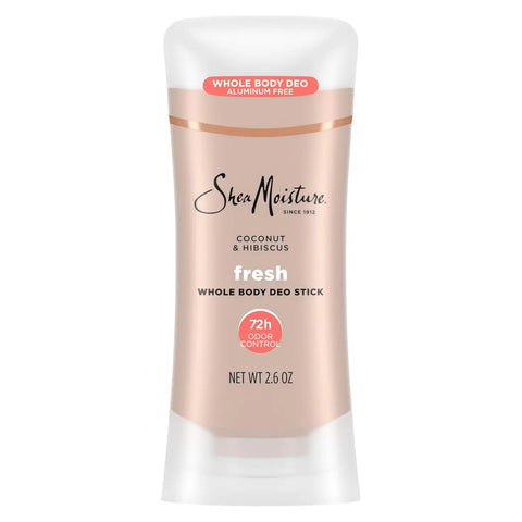 SheaMoisture Whole Body Deodorant Stick 72h Odor Control Fresh Aluminum Free 2.6 oz