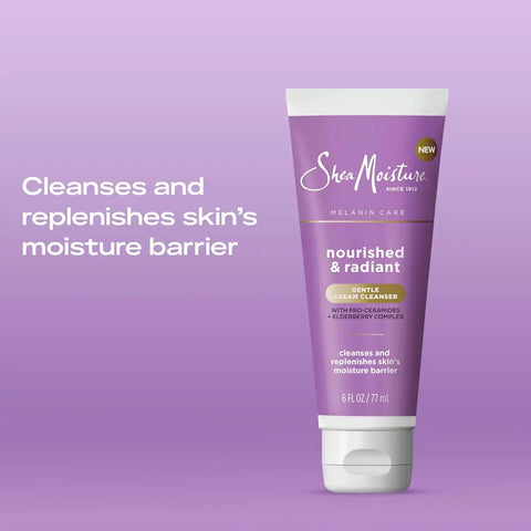 Shea Moisture Melanin Care Gentle Cream Cleanser Nourished & Radiant 6 oz
