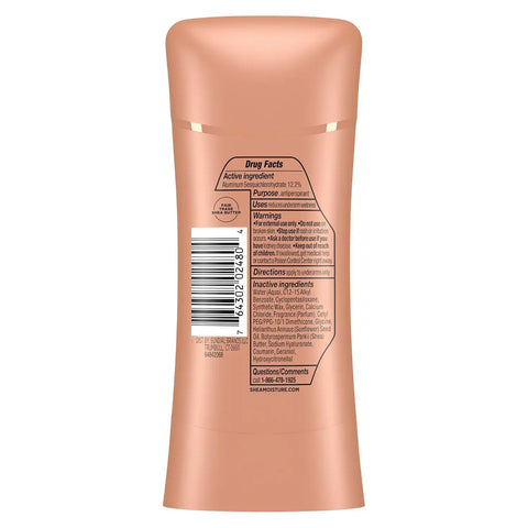 SheaMoisture Antiperspirant Deodorant Stick Moisturizing Raw Shea Butter & Hyaluronic Acid for 48HR Sweat & Odor Protection with No Parabens-& No Mineral Oil 2.6 oz,(Pack of 4)