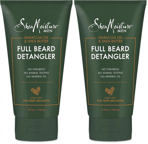 SheaMoisture Beard Conditioner,Full Beard Detangler for Full Beards,Maracuja Oil and Shea Butter,Paraben Free,4 oz,(Pack of 2)