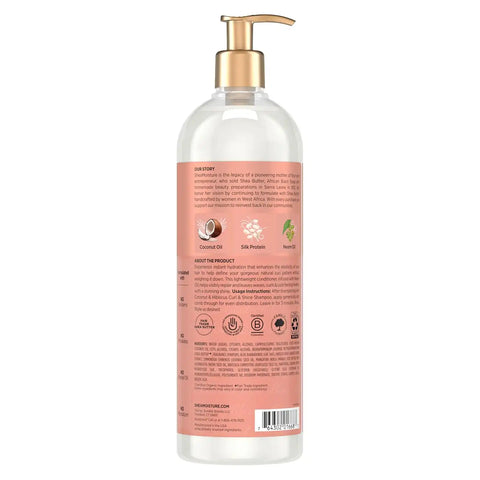 SheaMoisture Curl & Shine Conditioner Coconut & Hibiscus,for Thick,Curly Hair,to Moisturize-& Soften,24 oz,(Pack of 2)