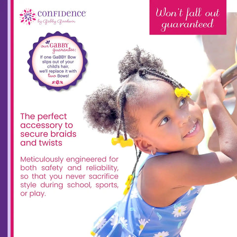 Confidence - GaBBY Bow Sweet Pea Design - Patented Non-Slip Barrettes – 50 Pack – 5 Flower Colors