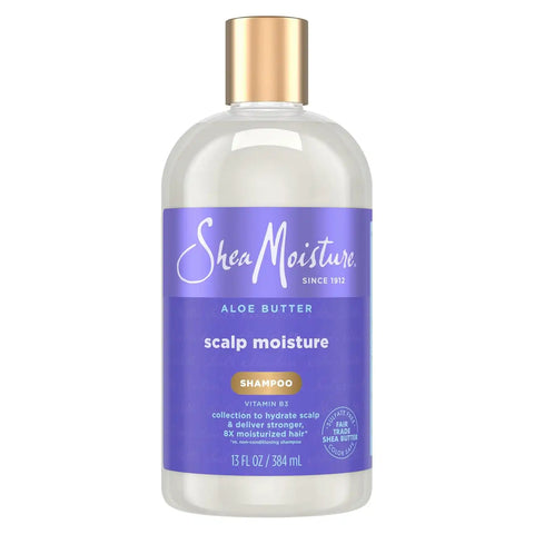 SheaMoisture Scalp Moisture Shampoo Aloe Butter & Vitamin B3 Hair Care with a Boost of Hydration To Hydrate Scalp + Moisturized Hair 13 oz