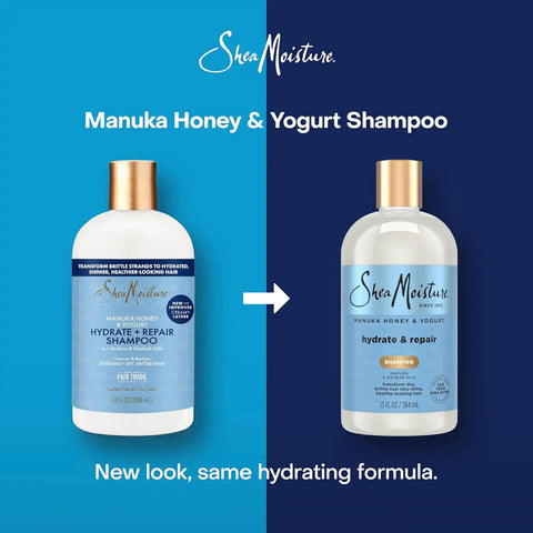 SheaMoisture Shampoo Hydrate and Repair for Damaged Hair with Manuka Honey and Shea Butter 13 oz