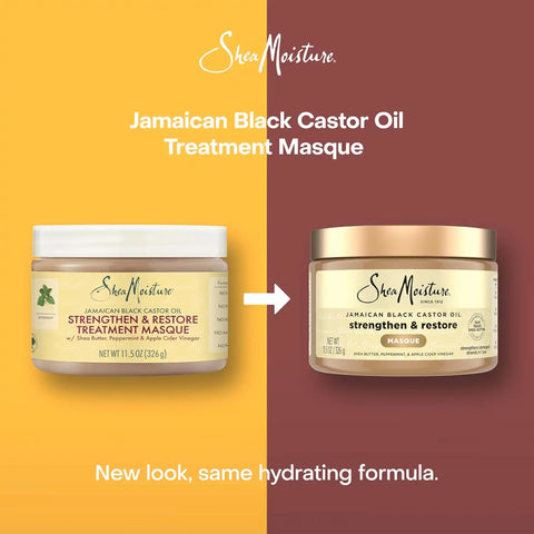 Shea Moisture Jamaican Black Castor Oil Treatment Masque 11.5 Ounce (Pack of 12)