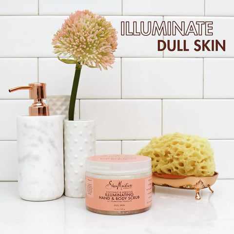 SheaMoisture Body Scrub for Dull Skin Illuminating Coconut and Hibiscus Cruelty-Free Skin Care 12 oz
