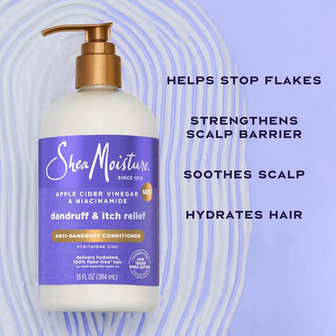 SheaMoisture Anti-Dandruff Conditioner Apple Cider Vinegar Niacinamide 13oz