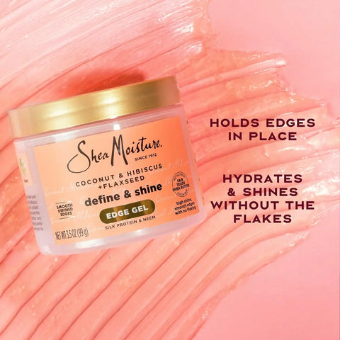 Shea Moisture Coconut & Hibiscus Define & Shine Edge Gel 3.5oz