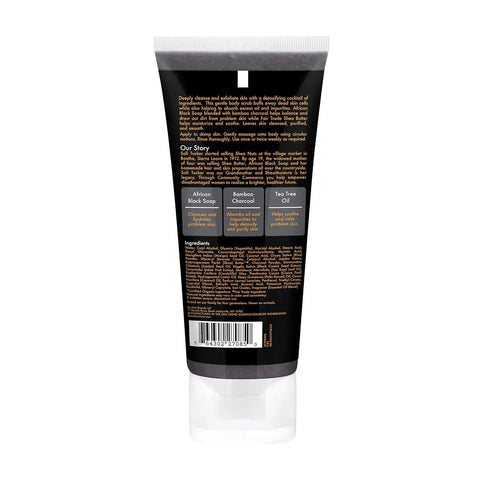 SheaMoisture African black soap bamboo charcoal body scrub exfoliate, 6 Ounce