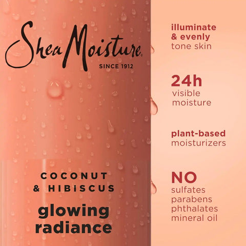 Shea Moisture Coconut Hibiscus Body Wash Glowing Radiance Glowing 18 oz