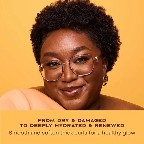 SheaMoisture Raw Shea Butter Deep Moisturizing Hair Masque for Curly Hair Raw Shea Butter Deep Conditioner to Moisturize and Renew Hair 11.5 oz