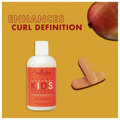 Shea Moisture Kids Shampoo Mango & Carrot Extra Nourishing 8oz