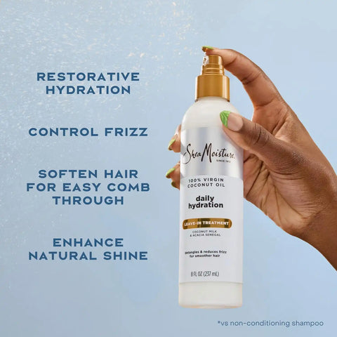 Shea Moisture 100% Virgin Coconut Oil Leave-in Treatment, 8 Ounce