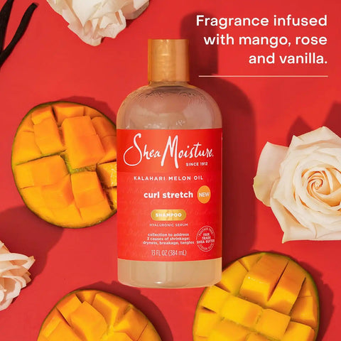 Shea Moisture Curl Stretch Shampoo Kalahari Melon Oil 13oz