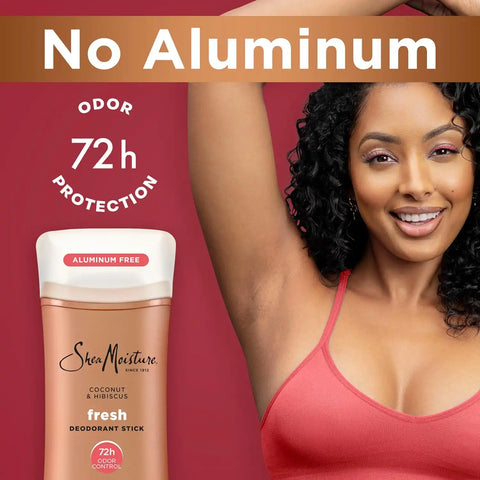 SheaMoisture Deodorant Stick Coconut & Hibiscus Fresh 2.6 oz
