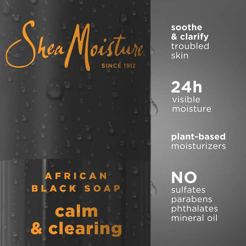 SheaMoisture African Black Soap Body Wash Calm and clearing body wash 18 Oz