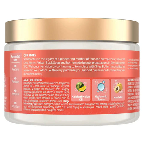 Shea Moisture Curl Stretch Volume Cream for Type 4 Hair, 11 Ounce (Pack of 12)