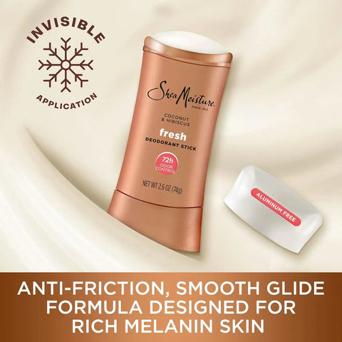 SheaMoisture Deodorant Stick Coconut & Hibiscus Fresh 2.6 oz