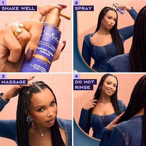 Shea Moisture Dandruff Treatment Instant Scalp Refresh Spray 4oz